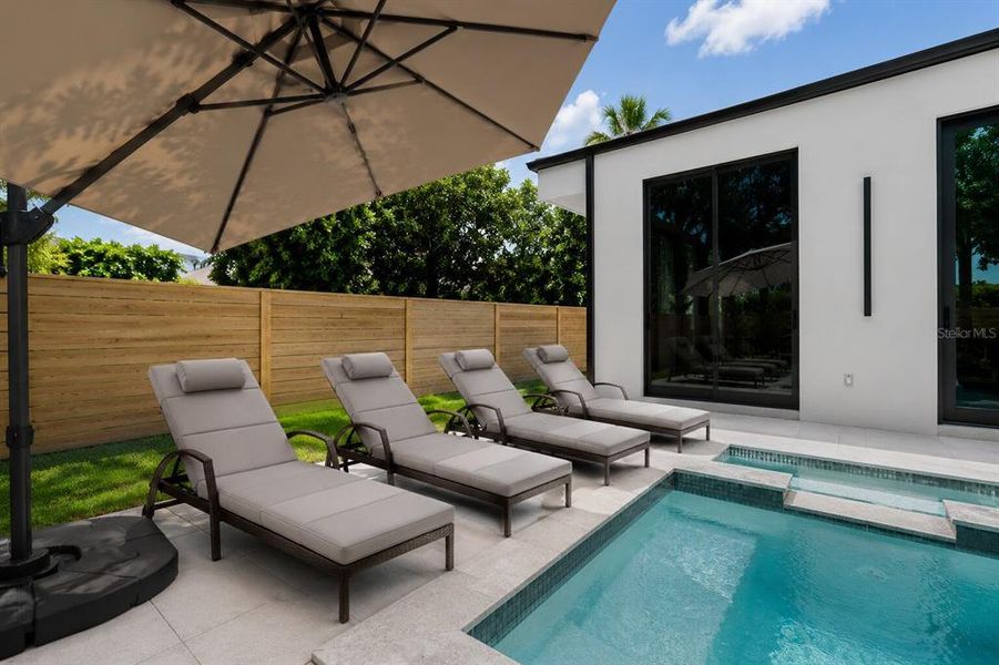 Exterior details and patio area of a home in , Sarasota (Image 27).