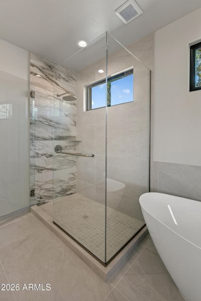 Separate Tub and Shower