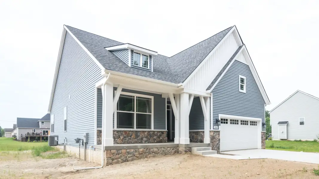 Representative exterior photo of a completed home built from the The Abington by Norfolk Homes in Offsite Builds Southern Michigan, Ann Arbor, MI (Image 31).