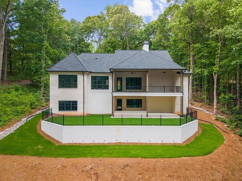 Exterior details and patio area of a home in , Cumming (Image 35).