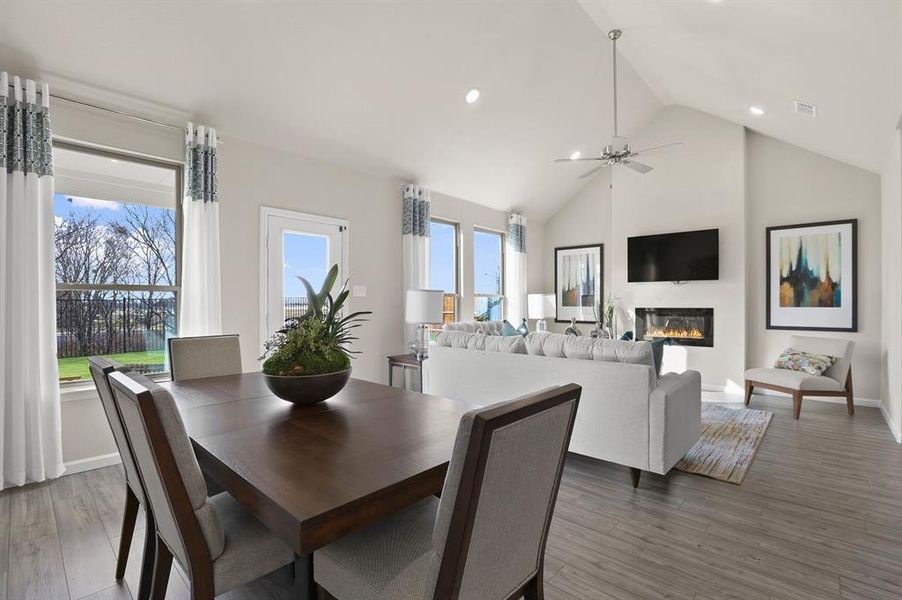Open first floor in the Masters home plan by Trophy Signature Homes – REPRESENTATIVE PHOTO Open first floor in the Masters home plan by Trophy Signature Homes – REPRESENTATIVE PHOTO