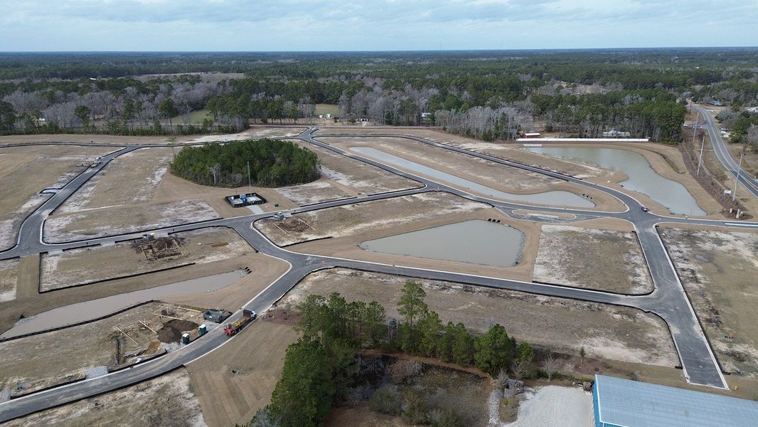 Site preparation for new homesites in Fox Run, Supply (Image 4).