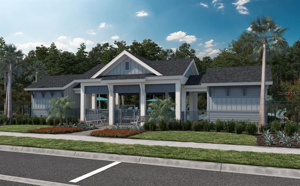 Front exterior of a new home in Soleta at Starkey Ranch – Traditional Series, Odessa, FL, highlighting curb appeal (Image 2). Front exterior of a new home in Soleta at Starkey Ranch – Traditional Series, Odessa, FL, highlighting curb appeal (Image 2).