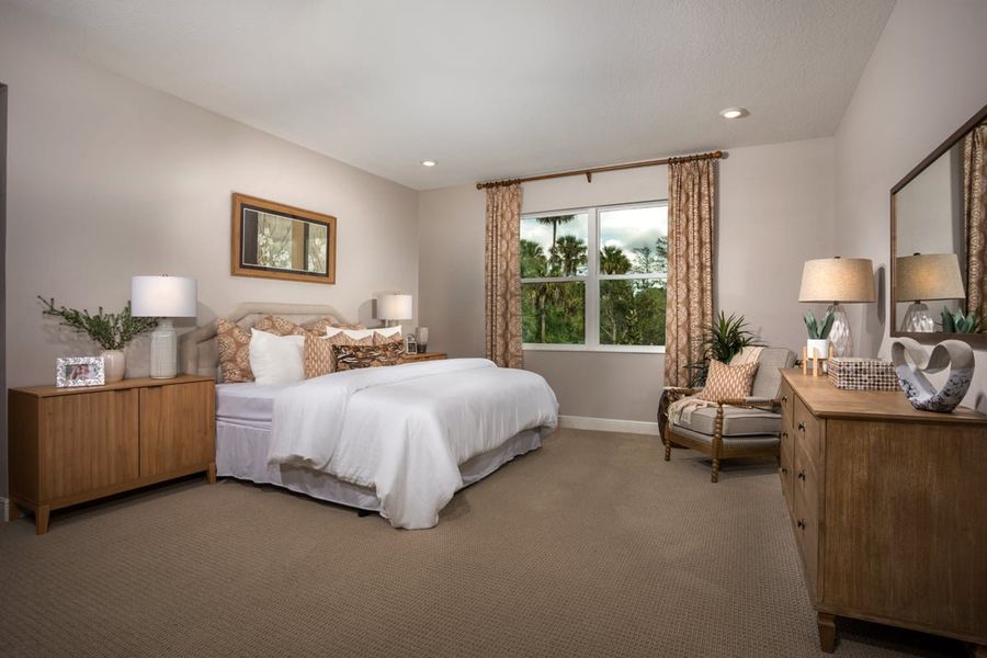 Furnished interior in a model home at Coves of Estero Bay in Fort Myers (Image 8).