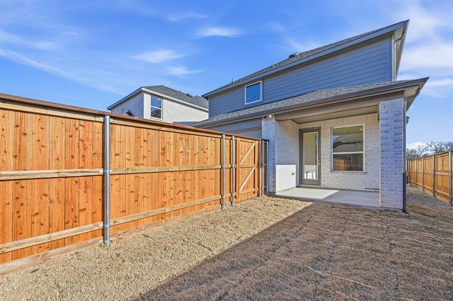 Exterior details and patio area of a home in Aster Park, McKinney (Image 15).