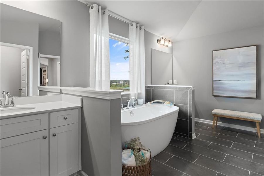 Furnished interior view inside a new home in Northcroft, Loganville (Image 5).