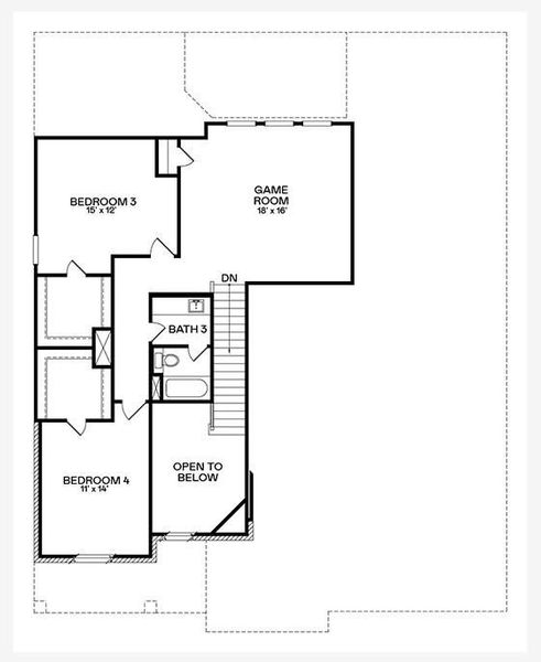 2D floor plan layout of this home in Scotts Bend, Baytown, TX (Image 3). 2D floor plan layout of this home in Scotts Bend, Baytown, TX (Image 3).