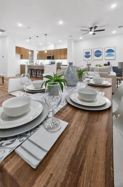 Furnished interior view inside a new home in , Houston (Image 31).