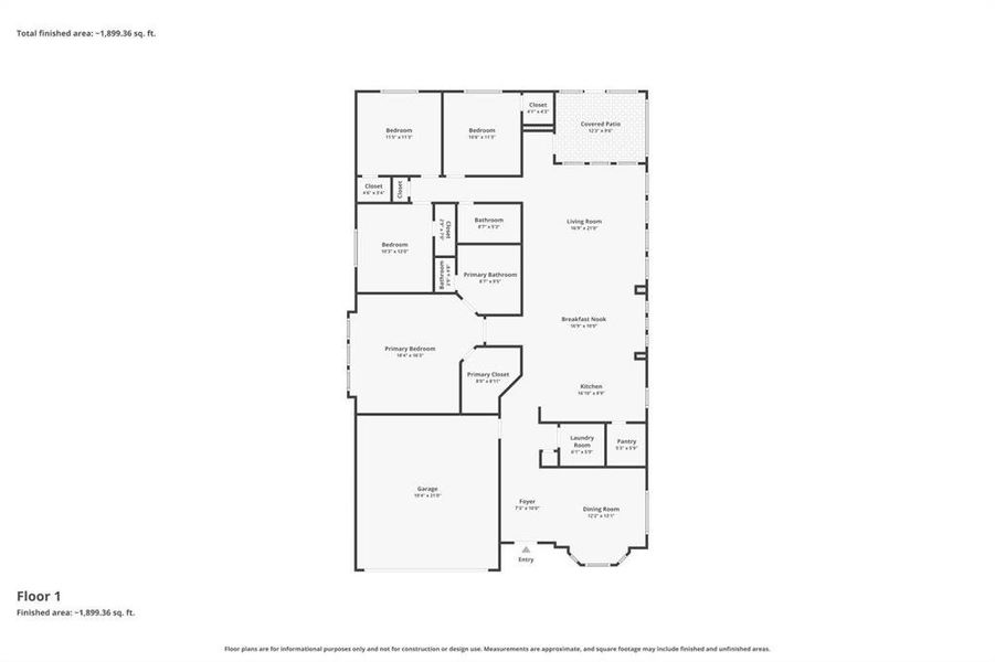 2D floor plan layout of this home in , Mesquite, TX (Image 5).