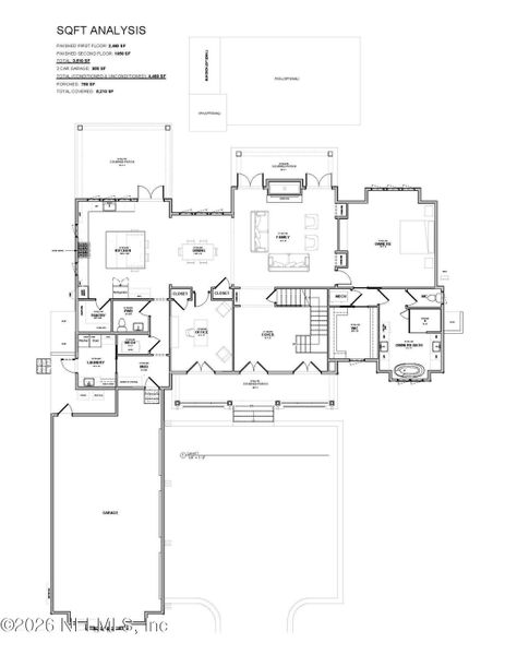 2D floor plan layout of this home in , St. Augustine, FL (Image 3).