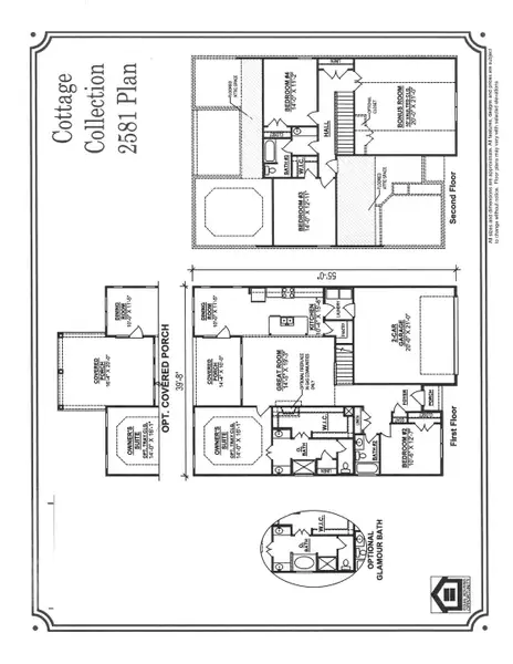 2D floor plan layout of this home in Brandon Woods, Spring Hill, TN (Image 4).