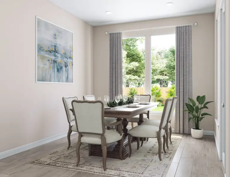 Furnished interior view inside a new home in Azalea Trails, Houston (Image 6). Furnished interior view inside a new home in Azalea Trails, Houston (Image 6).
