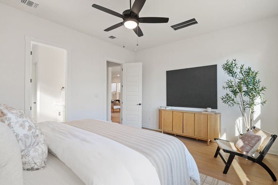 Furnished interior view inside a new home in Arbor Collection at Lariat, Liberty Hill (Image 35).