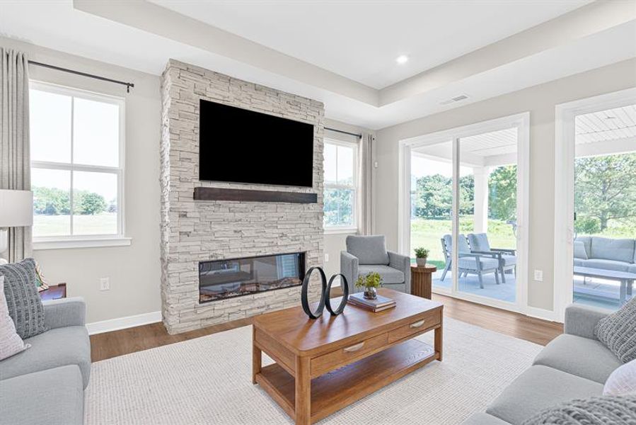 Representative furnished interior of a home built from the Riverbend by Ryan Homes in Seminole Palms Single-Family Homes, Palm Coast (Image 12).