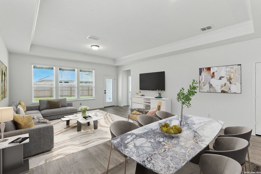 Furnished interior view inside a new home in Horizon Ridge, San Antonio (Image 4).