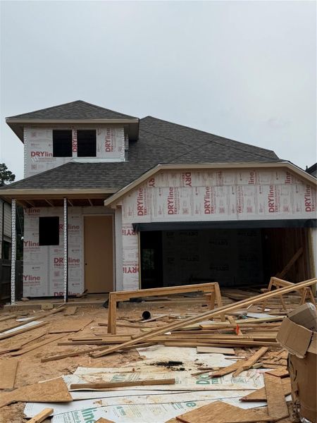 In-progress construction of a new home in Evergreen 40', Conroe, TX (Image 3). In-progress construction of a new home in Evergreen 40', Conroe, TX (Image 3).