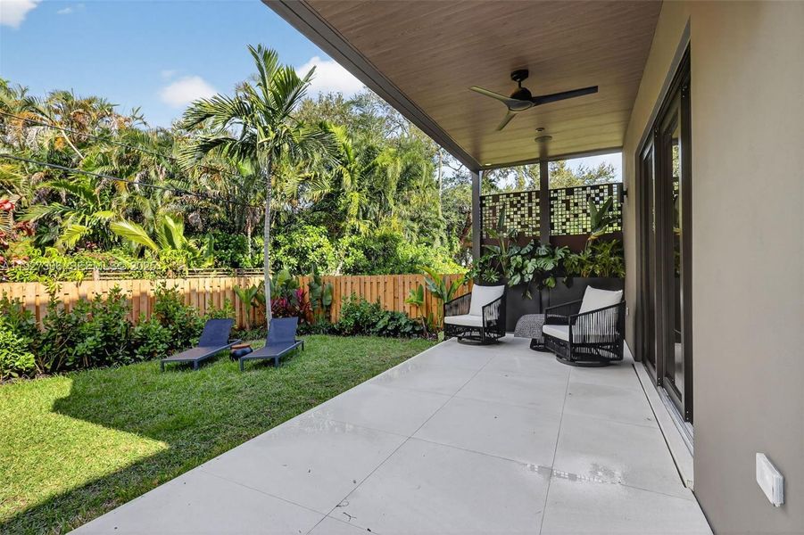 Exterior details and patio area of a home in , Biscayne Park (Image 42).