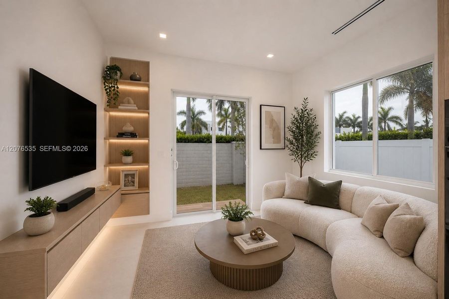 Furnished interior view inside a new home in , Doral (Image 17).