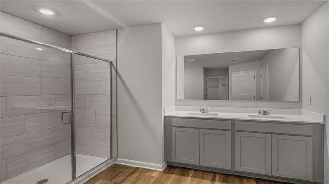 Furnished interior view inside a new home in Echo Glen, Stockbridge (Image 14).