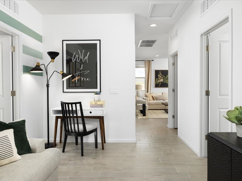 Furnished interior view inside a new home in Mandarina - Premier Series, Marana (Image 9).