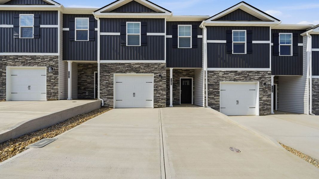 Front exterior of a new home in The Arbor Townhomes, Kingsport, TN, highlighting curb appeal (Image 2).