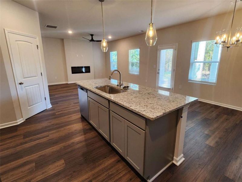 Furnished interior view inside a new home in The Woodlands Preserve, Jackson (Image 8).