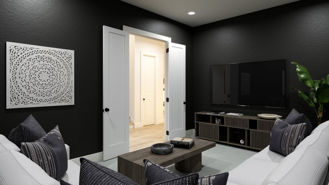 Representative furnished interior of a home built from the Stella by Southgate Homes in Eliana, McKinney (Image 7).