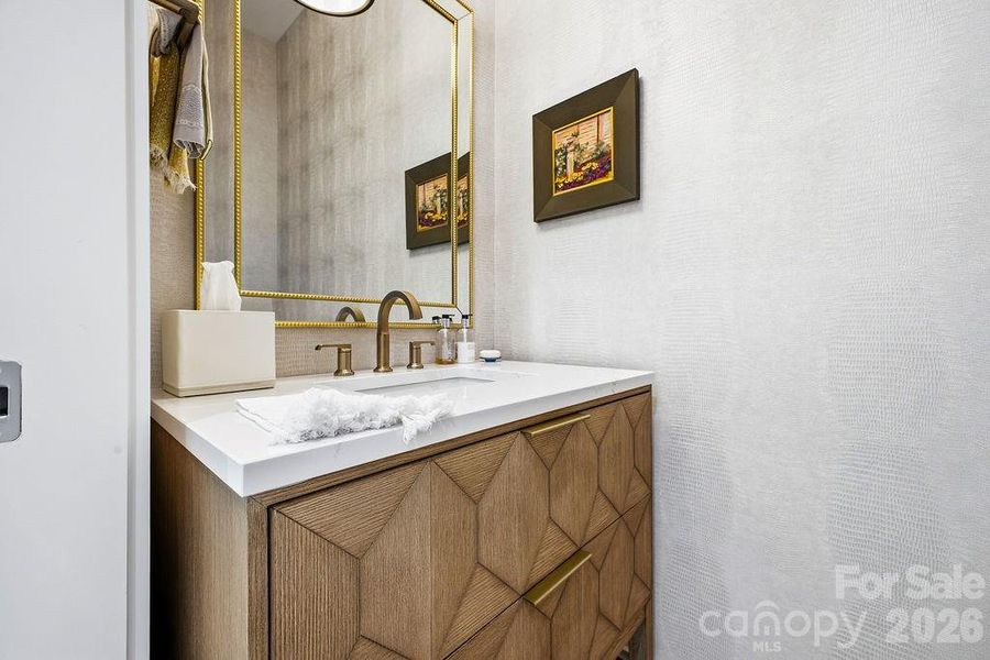 Close-up of interior finishes inside a home in , Asheville (Image 21).