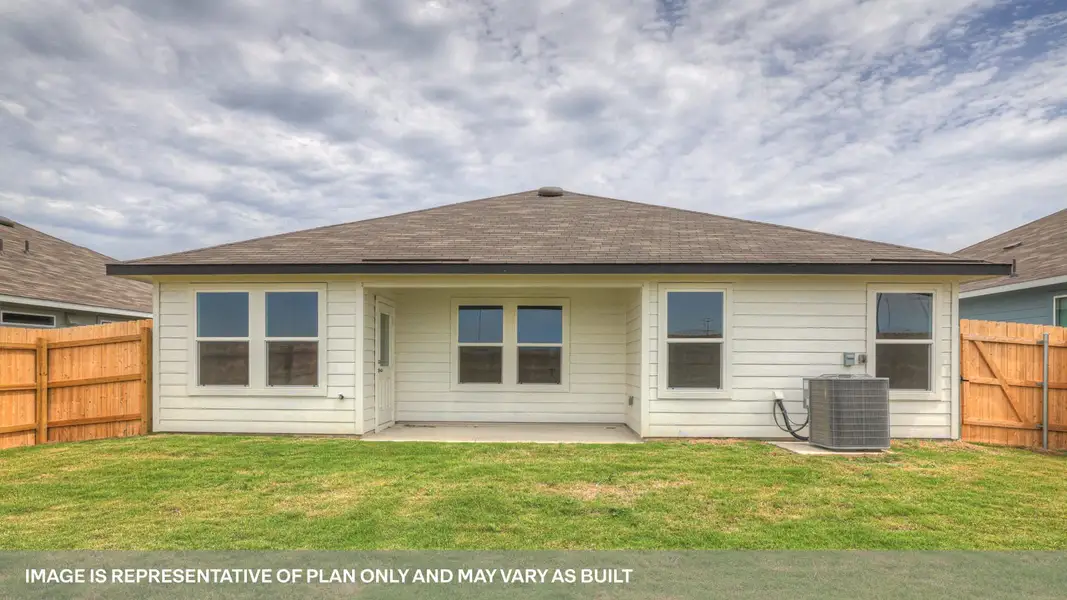 Exterior details and patio area of a home in Swenson Heights, Seguin (Image 3). Exterior details and patio area of a home in Swenson Heights, Seguin (Image 3).