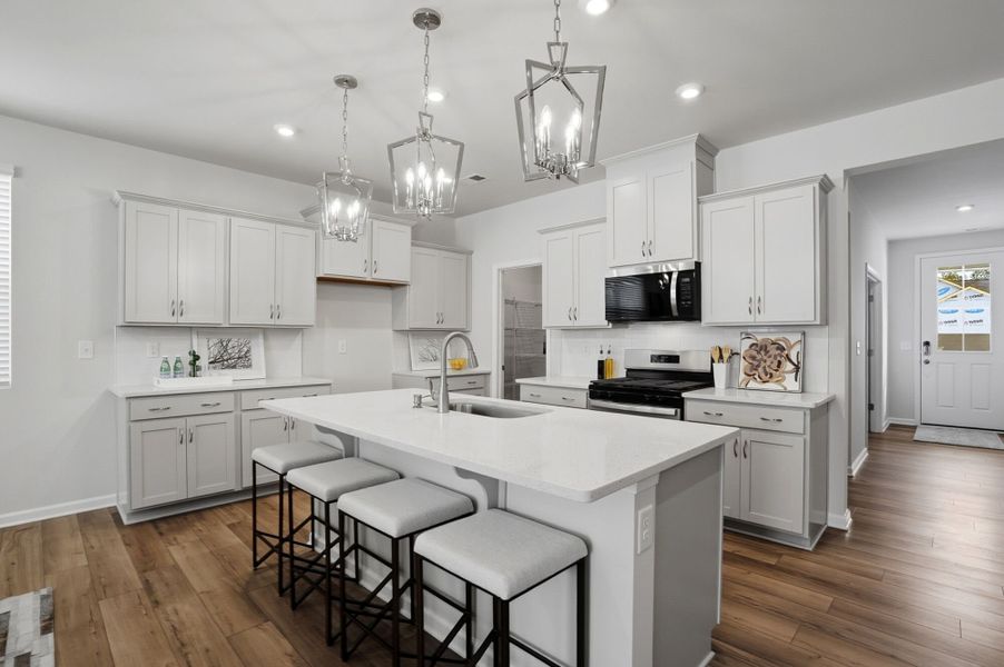 Furnished interior view inside a new home in Waxhaw Landing, Monroe (Image 5).
