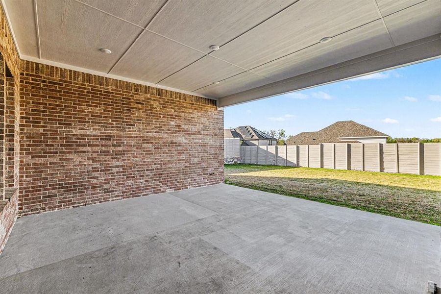 Exterior details and patio area of a home in , McKinney (Image 3). Exterior details and patio area of a home in , McKinney (Image 3).