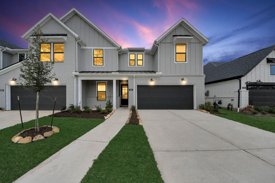 Front exterior of a new home in , Missouri City, TX, highlighting curb appeal (Image 24).