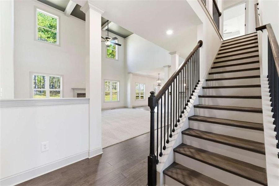 Spacious, unfurnished interior of a new home in Underwood Crossing, Covington (Image 15). Spacious, unfurnished interior of a new home in Underwood Crossing, Covington (Image 15).