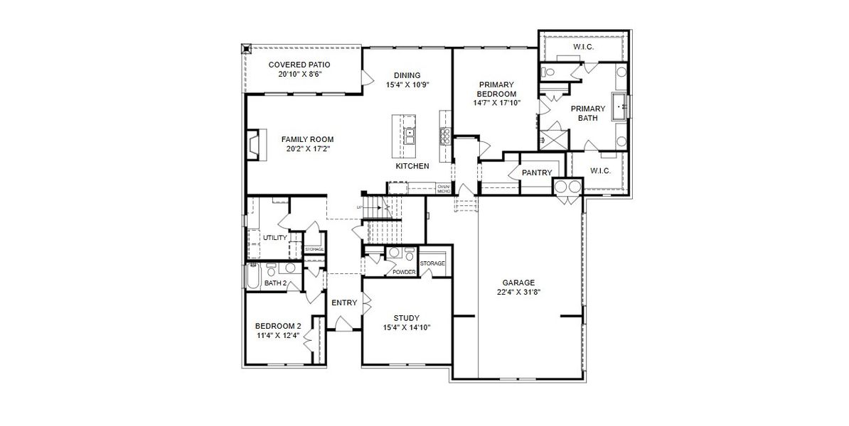 2D floor plan layout for the Boerne by Giddens Homes in Whispering Wind, Bertram, TX (Image 5). 2D floor plan layout for the Boerne by Giddens Homes in Whispering Wind, Bertram, TX (Image 5).
