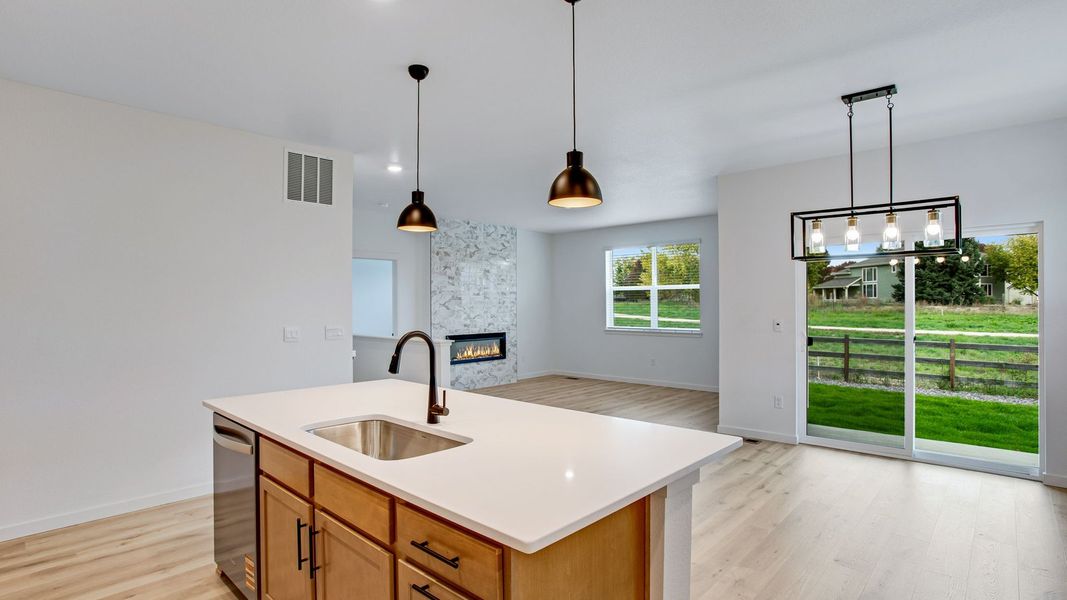 Furnished interior view inside a new home in Hansen Farm, Fort Collins (Image 7). Furnished interior view inside a new home in Hansen Farm, Fort Collins (Image 7).
