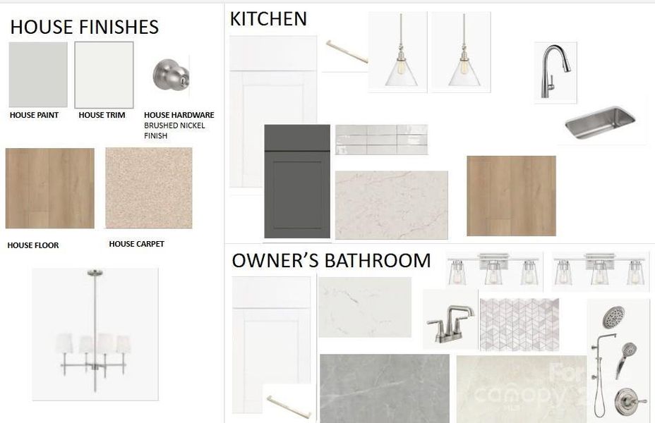 Sample of building materials used in homes in The River District - Pioneer Collection, Charlotte (Image 3). Sample of building materials used in homes in The River District - Pioneer Collection, Charlotte (Image 3).