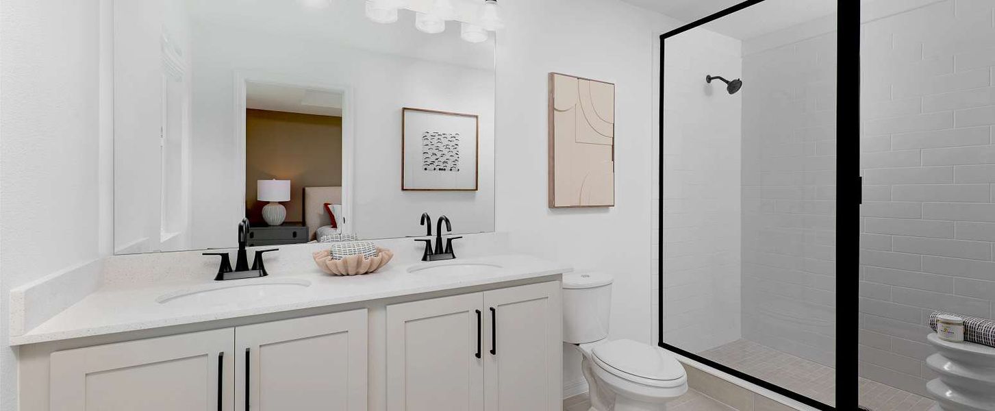 Representative furnished interior of a home built from the Surf by Ashton Woods in Catamaran Cove Townhomes, Rockledge (Image 8).