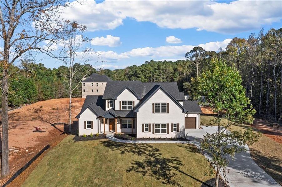 Front exterior of a new home in , Atlanta, GA, highlighting curb appeal (Image 34).