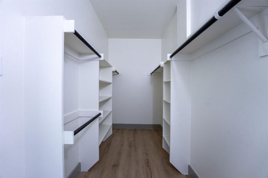 Primary closet Primary closet