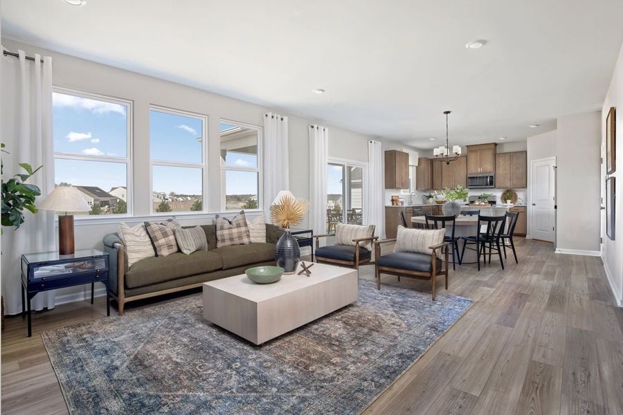 Representative furnished interior of a home built from the Plan 2338 by KB Home in Turkey Ridge, Smithfield (Image 5). Representative furnished interior of a home built from the Plan 2338 by KB Home in Turkey Ridge, Smithfield (Image 5).