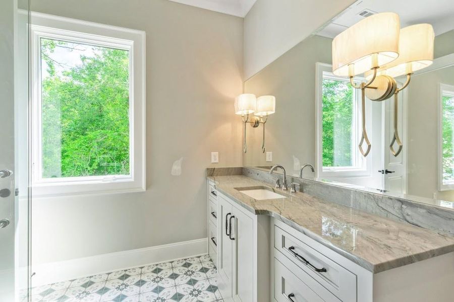 Furnished interior view inside a new home in , Newnan (Image 63).