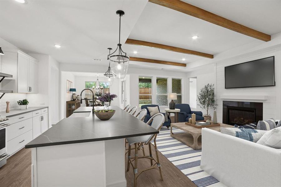 Furnished interior view inside a new home in Sterling Greene, Arlington (Image 19). Furnished interior view inside a new home in Sterling Greene, Arlington (Image 19).