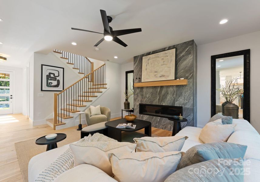 Furnished interior view inside a new home in , Charlotte (Image 28). Furnished interior view inside a new home in , Charlotte (Image 28).