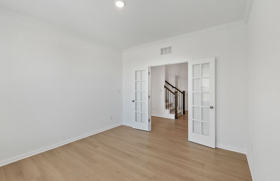 Spacious, unfurnished interior of a new home in Saddleback at Santa Rita Ranch, Liberty Hill (Image 19). Spacious, unfurnished interior of a new home in Saddleback at Santa Rita Ranch, Liberty Hill (Image 19).