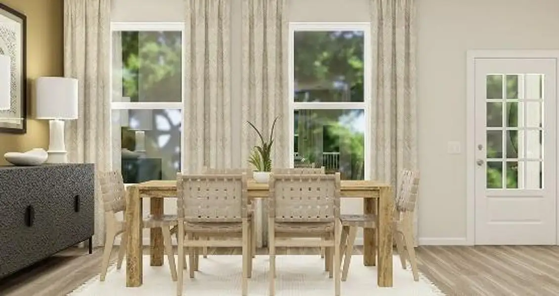 Furnished interior view inside a new home in Forrest Crossing, Woodstock (Image 6). Furnished interior view inside a new home in Forrest Crossing, Woodstock (Image 6).