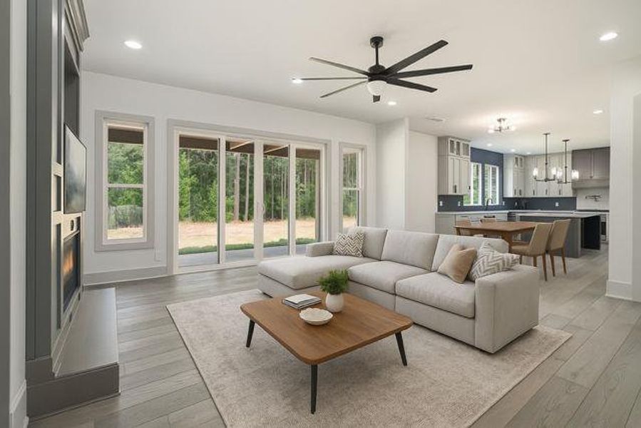 Furnished interior view inside a new home in , Oxford (Image 14).