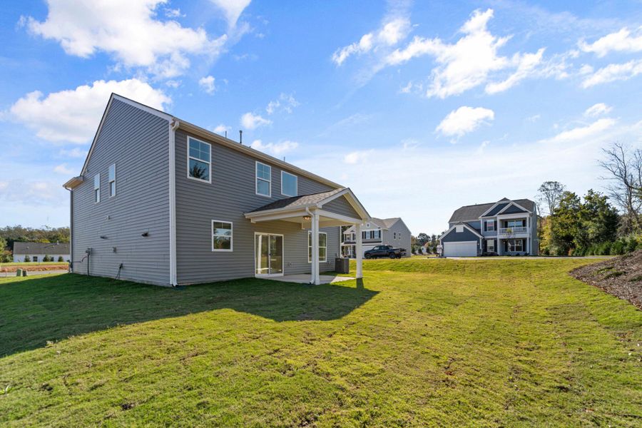 Exterior details and patio area of a home in Pisgah Park, Kernersville (Image 4).