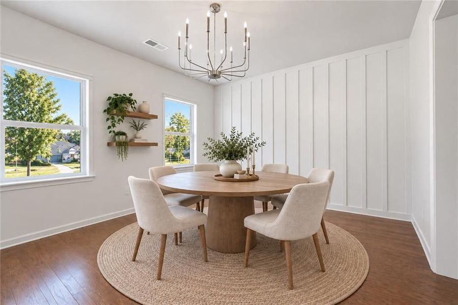 Furnished interior view inside a new home in Berkeley Mill, Cumming (Image 9).