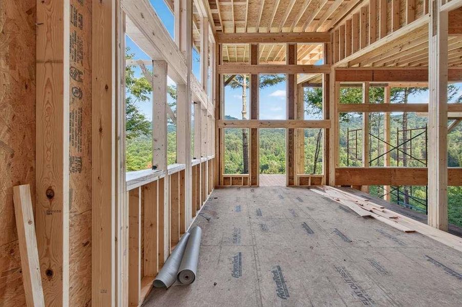 In-progress construction of a new home in , Cherry Log, GA (Image 24).