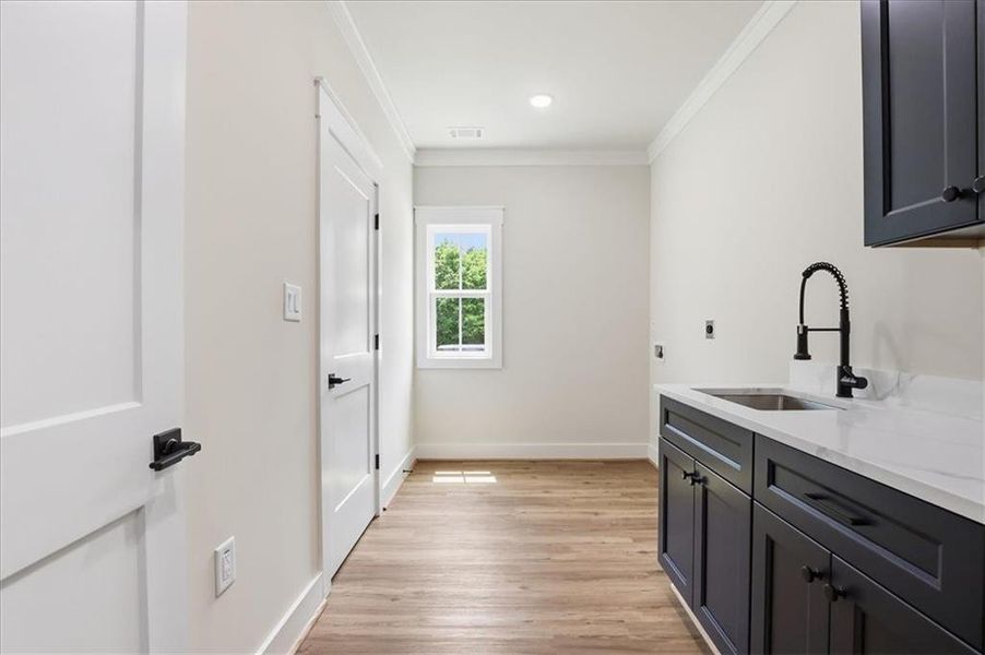 Furnished interior view inside a new home in , Monroe (Image 11).